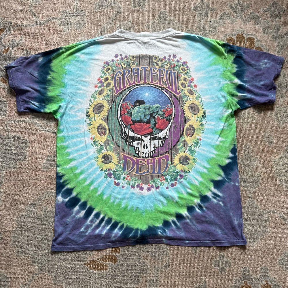 Liquid Blue Grateful Dead Tie-Dye Shirt - Blue, Green, Purple